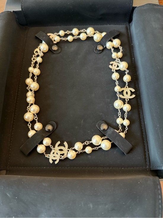 CHANEL Jewelry - Chanel Gold and Pearl Necklace